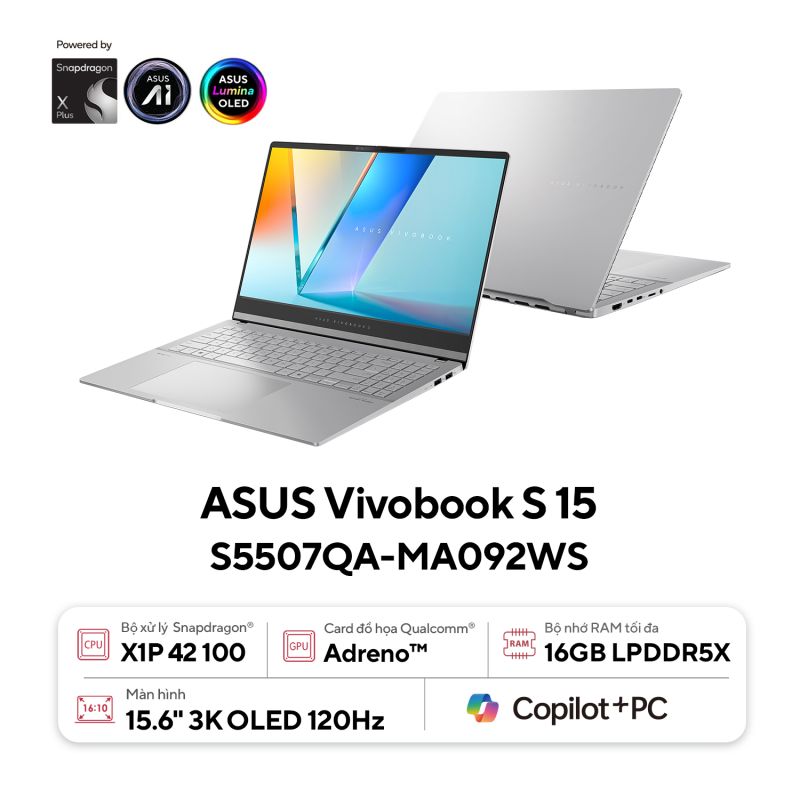 ASUS Vivobook S 15 S5507QA-MA092WS AI Copilot+ PC | ASUS Store